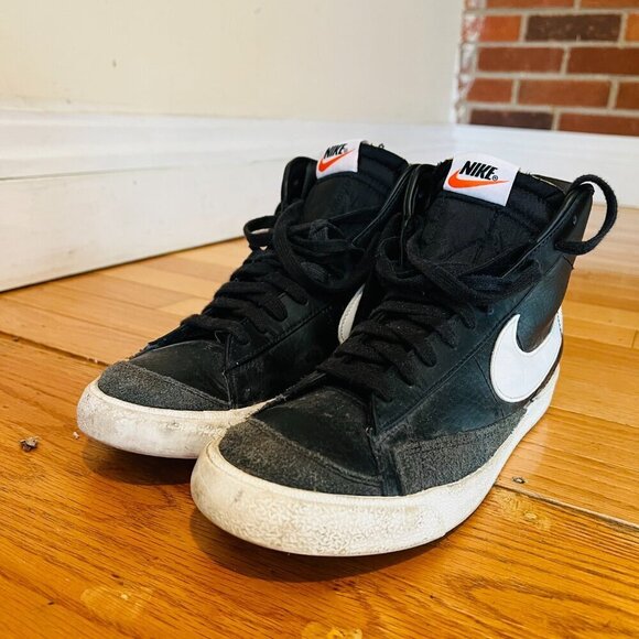 Nike Blazer Mid 77 Vintage Men's Size 9 US BQ6806-002 Black Athletic Shoes - Picture 3 of 16